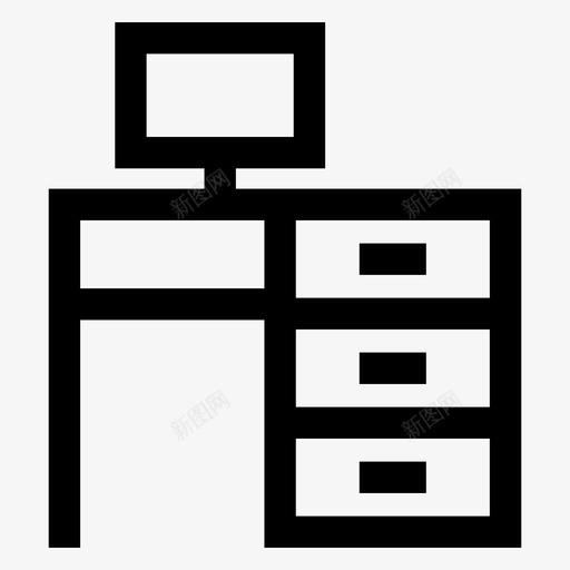书桌电脑灯svg_新图网 https://ixintu.com 书桌 电脑 屏幕 工作