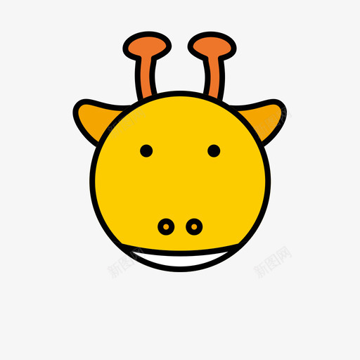 动物图标-上色-长颈鹿svg_新图网 https://ixintu.com 动物图标-上色-长颈鹿 动物 长颈鹿 多色 简约 圆润 可爱