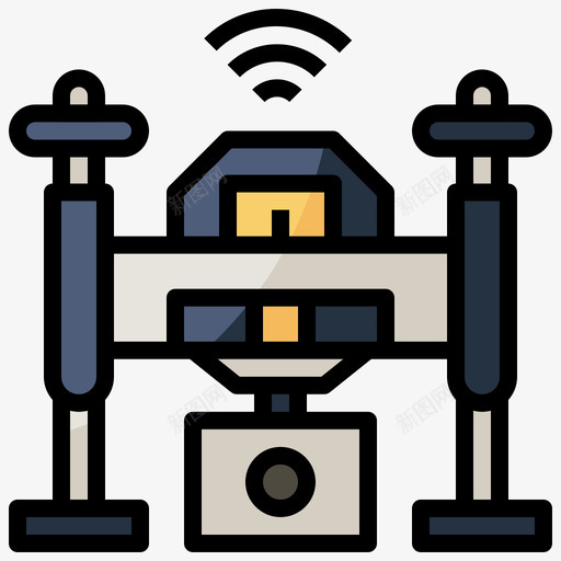 无人机小工具41线性颜色svg_新图网 https://ixintu.com 无人机 小工 工具 线性 颜色