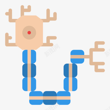 神经科学156平坦图标