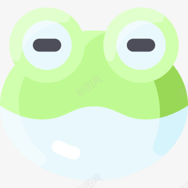 青蛙弹簧132扁平图标