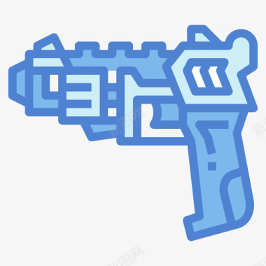 玩具枪枪11蓝色图标