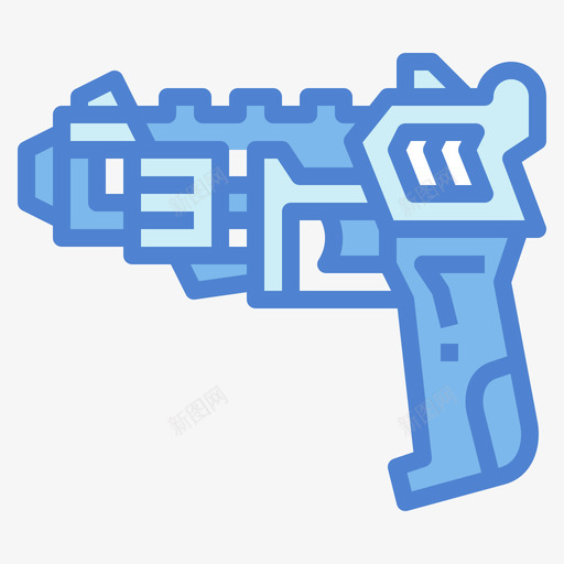 玩具枪枪11蓝色svg_新图网 https://ixintu.com 玩具 蓝色