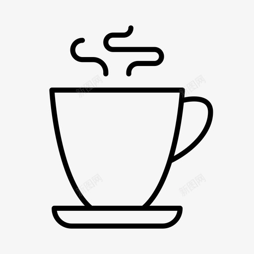 淡白色饮料咖啡svg_新图网 https://ixintu.com 白色 饮料 咖啡 热的 早晨