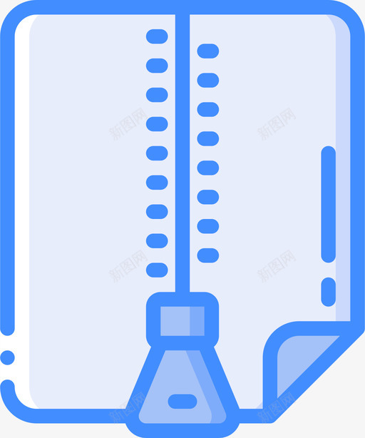 Zip文件和文件夹操作4蓝色svg_新图网 https://ixintu.com Zip 文件 文件夹 操作 蓝色
