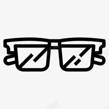 眼镜配件22线状图标