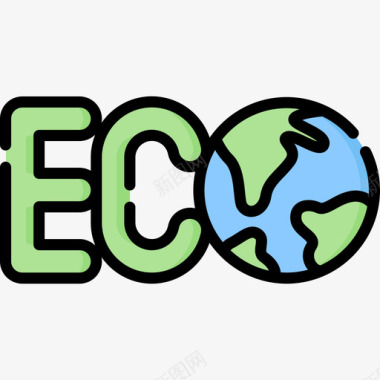 Ecoecology244线性颜色图标