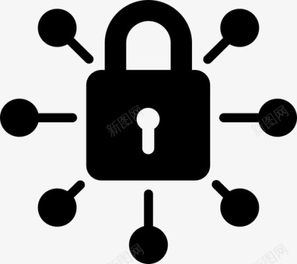 密码管理器锁安全图标