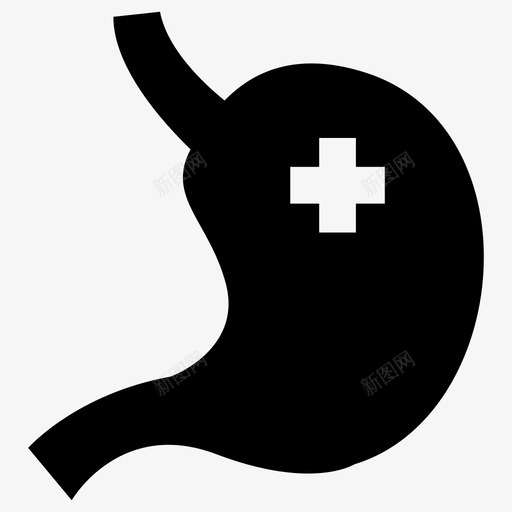 胃身体疾病svg_新图网 https://ixintu.com 身体 疾病 健康 医疗 胃痛