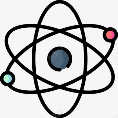 原子健康85线性颜色图标