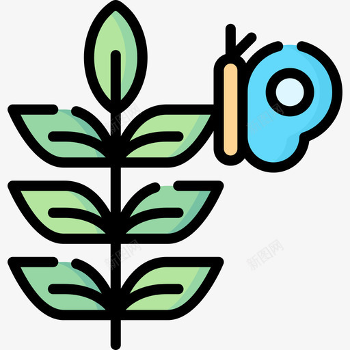 植物自然161线性颜色svg_新图网 https://ixintu.com 植物 自然 线性 颜色