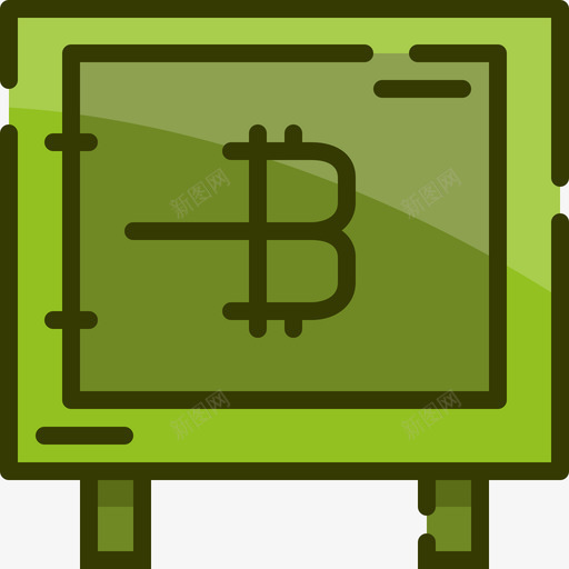 保险箱比特币3线性颜色svg_新图网 https://ixintu.com 保险箱 比特 线性 颜色