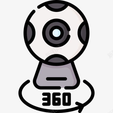 相机360未来科技26线性彩色图标