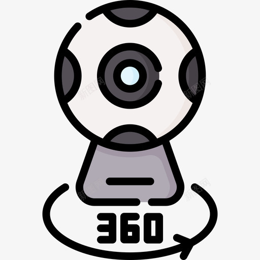 相机360未来科技26线性彩色svg_新图网 https://ixintu.com 相机 未来 科技 线性 彩色
