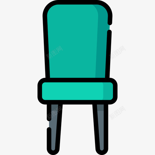 椅子家居用品29线性颜色svg_新图网 https://ixintu.com 椅子 家居用品 线性 颜色