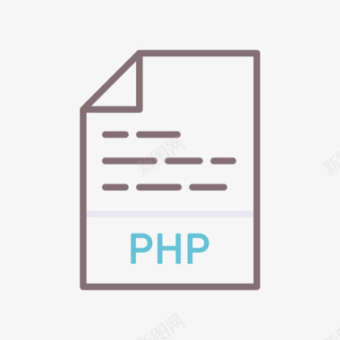 Php代码移动应用程序开发线颜色图标