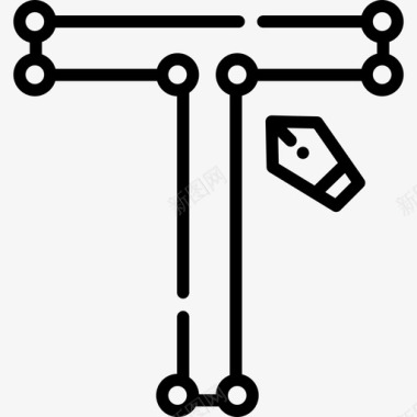 刻字艺术设计27直线图标