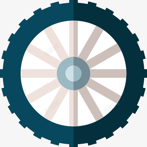 车轮自行车赛车19扁平svg_新图网 https://ixintu.com 车轮 自行车 赛车 扁平