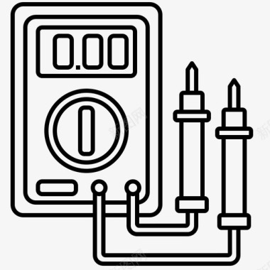 万用表电流数字图标