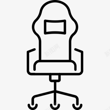 电脑椅家具皮革图标