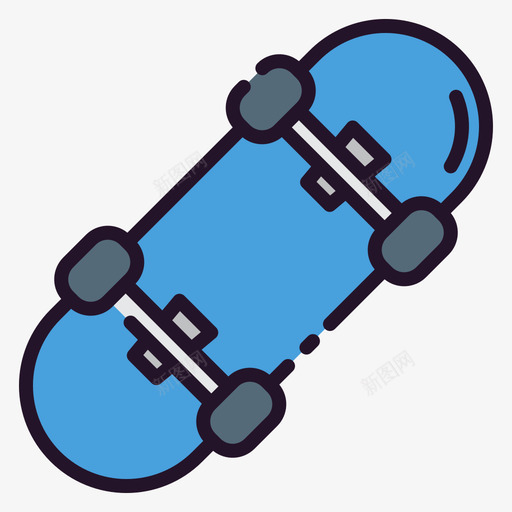 滑板运动装备32线性颜色svg_新图网 https://ixintu.com 滑板 运动 运动装 装备 线性 颜色