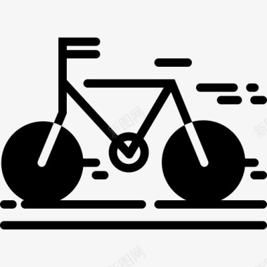 自行车能量和动力5填充图标