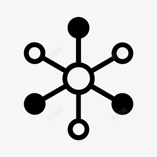 集线器组链接svg_新图网 https://ixintu.com 集线器 链接 网络 系统