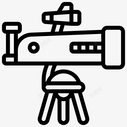 望远镜航天技术10线性svg_新图网 https://ixintu.com 望远镜 航天 技术 线性