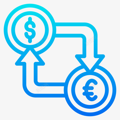 货币兑换金融165梯度svg_新图网 https://ixintu.com 货币 兑换 金融 梯度