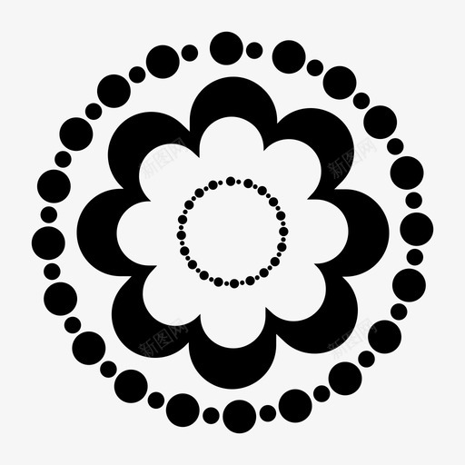 花黑花扁花svg_新图网 https://ixintu.com 黑花 扁花 图标