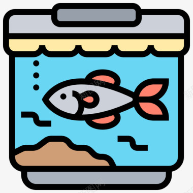 鱼缸家装75线颜色图标