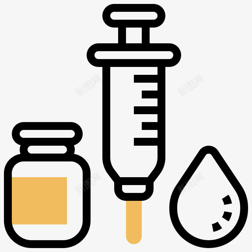 注射器81号医院黄色阴影svg_新图网 https://ixintu.com 注射器 81号 医院 黄色 阴影