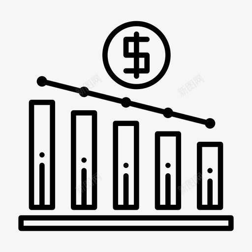 损失图表业务成本下降图svg_新图网 https://ixintu.com 损失 图表 业务 成本 下降 下跌 办公