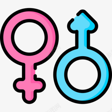 性别instagram重点报道婴儿1线性颜色图标
