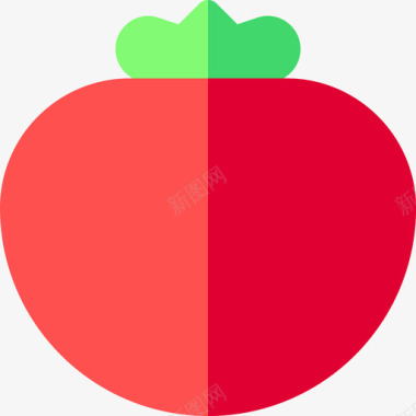 番茄纯素32扁平图标