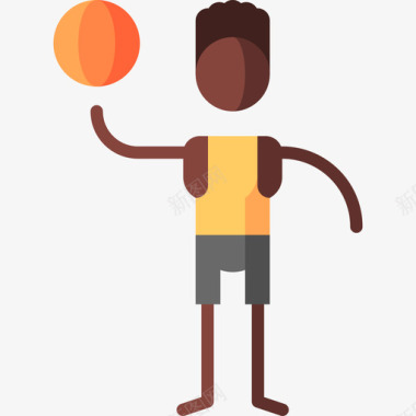 篮球运动员积极生活方式42平躺图标