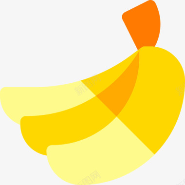 香蕉纯素32扁平图标