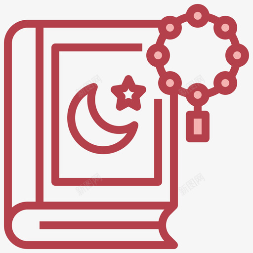 Quranramadan35redsvg_新图网 https://ixintu.com Quran.ramadan red