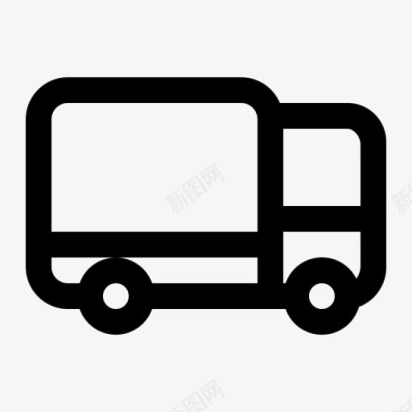 卡车运输电子商务概要版本图标