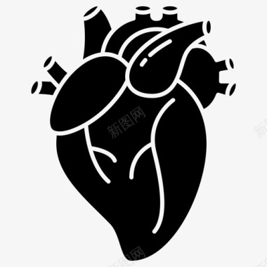 心脏主动脉血液图标