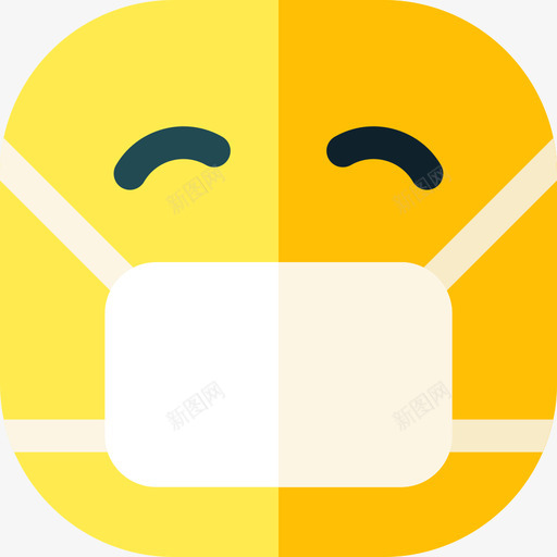 医用面罩emoji63扁平svg_新图网 https://ixintu.com 医用 面罩 emoji 扁平