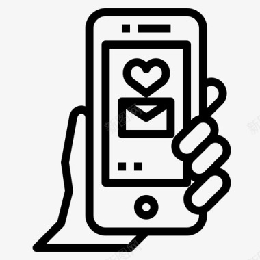 爱情短信爱情与情人节5直系图标