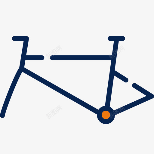 车架自行车配件4线性颜色svg_新图网 https://ixintu.com 车架 自行车 配件 线性 颜色