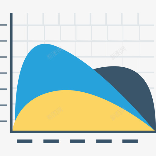折线图数据分析36扁平svg_新图网 https://ixintu.com 折线 线图 数据分析 扁平