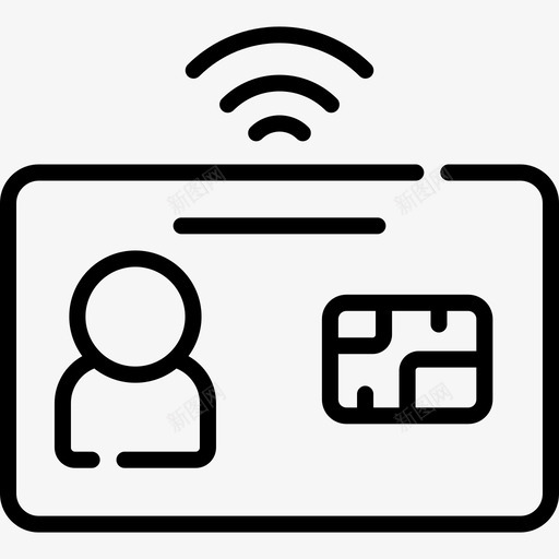 智能身份证未来科技24线性svg_新图网 https://ixintu.com 智能 身份证 未来 科技 线性