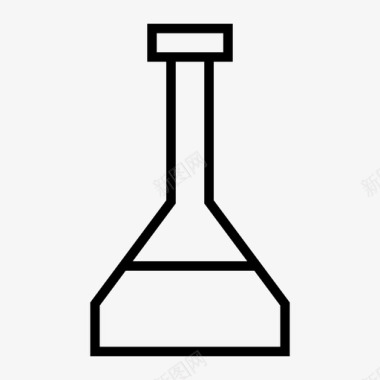 锥形瓶基本烧瓶实验室烧瓶图标