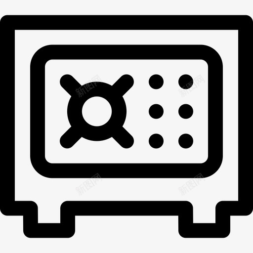 保险箱家用物品37线性svg_新图网 https://ixintu.com 保险箱 家用 物品 线性