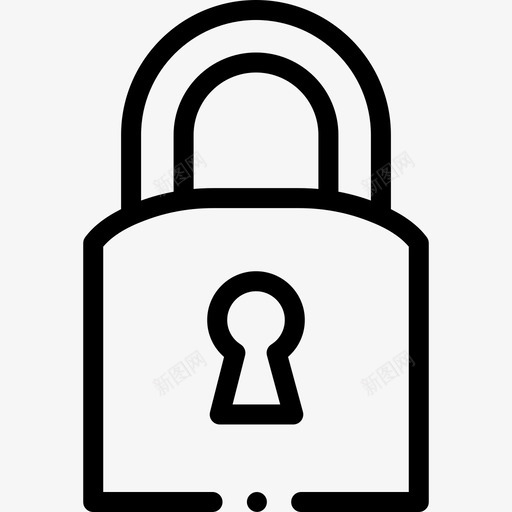 锁具必备品81直线型svg_新图网 https://ixintu.com 锁具 必备 备品 直线 线型