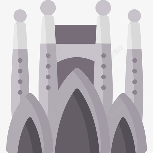 SagradaFamilia艺术设计28平面svg_新图网 https://ixintu.com Sagrada Familia 艺术设计 平面