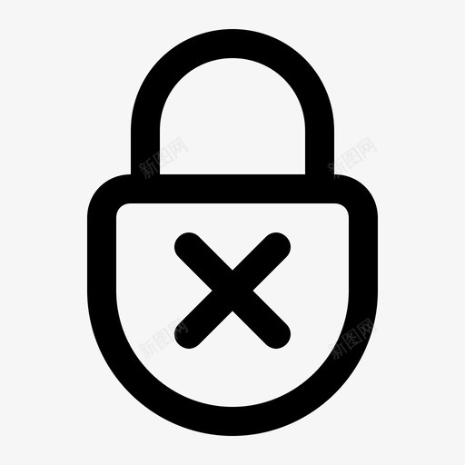 不安全锁挂锁svg_新图网 https://ixintu.com 不安全 挂锁 安全